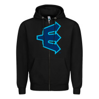 Black everett aquasox Zipper Hoodie - linhVisuals