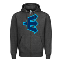 Charcoal Heather everett aquasox Zipper Hoodie - linhVisuals