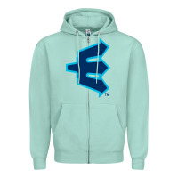 Seafoam everett aquasox Zipper Hoodie - linhVisuals