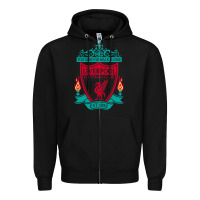 Black new you'll never walk alone liverpool Zipper Hoodie - linhVisuals