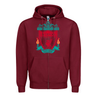 Burgundy new you'll never walk alone liverpool Zipper Hoodie - linhVisuals