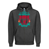 Charcoal Heather new you'll never walk alone liverpool Zipper Hoodie - linhVisuals