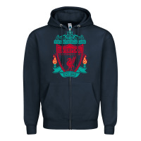 Navy new you'll never walk alone liverpool Zipper Hoodie - linhVisuals