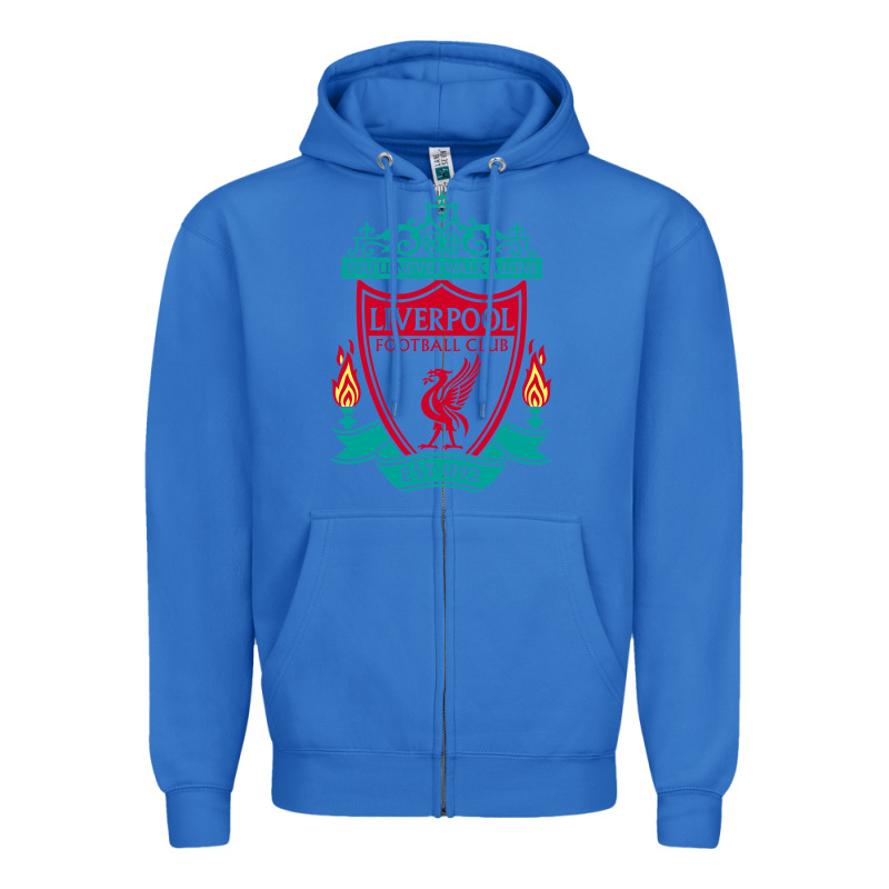 New You'll Never Walk Alone Liverpool Zipper Hoodie by linhVisuals | Teevron