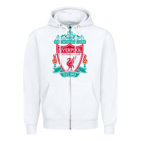 White new you'll never walk alone liverpool Zipper Hoodie - linhVisuals