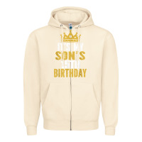 Sandshell it's my son's 15th birthday 15 years old boy t shirt Zipper Hoodie - linhVisuals