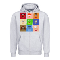 Heather Grey Muppets and Friends Zipper Hoodie - linhVisuals