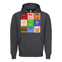 Smoke Muppets and Friends Zipper Hoodie - linhVisuals