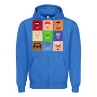 True Royal Muppets and Friends Zipper Hoodie - linhVisuals
