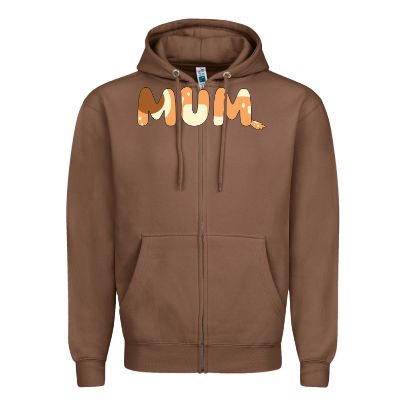 Bluey Mum Zipper Hoodie by linhVisuals | Teevron