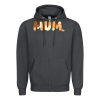 Smoke Bluey Mum Zipper Hoodie - linhVisuals