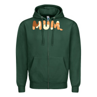 Sports Green Bluey Mum Zipper Hoodie - linhVisuals