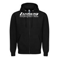 Black ludwig percussion Zipper Hoodie - linhVisuals