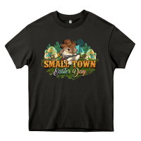 Asphalt Small town Easter Day Heavy Core Tee - HowdyJamesFarm