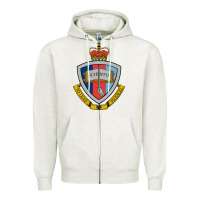 Oatmeal Heather australian defence force academy coat of arms Zipper Hoodie - linhVisuals