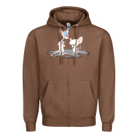 Chestnut newanimaniacs pinky and the brain Zipper Hoodie - linhVisuals