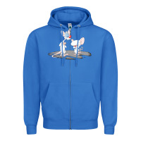 True Royal newanimaniacs pinky and the brain Zipper Hoodie - linhVisuals