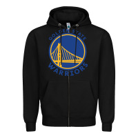 Black golden state basketball Zipper Hoodie - linhVisuals