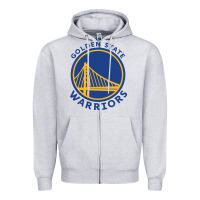 Heather Grey golden state basketball Zipper Hoodie - linhVisuals