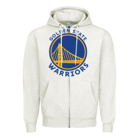Oatmeal Heather golden state basketball Zipper Hoodie - linhVisuals