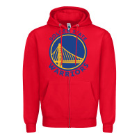 Red golden state basketball Zipper Hoodie - linhVisuals