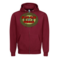 Burgundy Daria Sick.Sad World Zipper Hoodie - linhVisuals