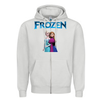 Dove Grey newanna and elsa frozen Zipper Hoodie - linhVisuals