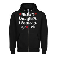 Black mother daughter weekend 2022 girls trip family vacation t shirt Zipper Hoodie - linhVisuals