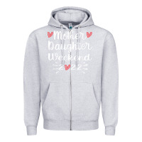 Heather Grey mother daughter weekend 2022 girls trip family vacation t shirt Zipper Hoodie - linhVisuals