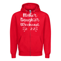 Red mother daughter weekend 2022 girls trip family vacation t shirt Zipper Hoodie - linhVisuals