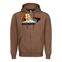 Chestnut nicolas cage conair Zipper Hoodie - linhVisuals