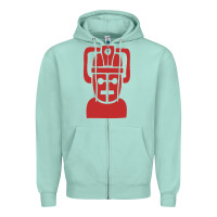 Seafoam cyberman Zipper Hoodie - linhVisuals