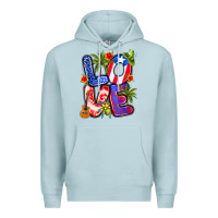 Blue Mist puerto rico love Premium Hoodie - Artiststas