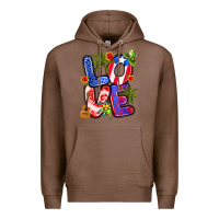 Chestnut puerto rico love Premium Hoodie - Artiststas