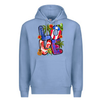 Colony Blue puerto rico love Premium Hoodie - Artiststas