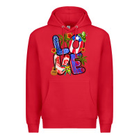Red puerto rico love Premium Hoodie - Artiststas