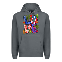Rock puerto rico love Premium Hoodie - Artiststas