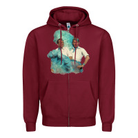 Burgundy reprise (sisters)   white christmas Zipper Hoodie - linhVisuals