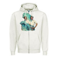 Oatmeal Heather reprise (sisters)   white christmas Zipper Hoodie - linhVisuals