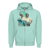 Seafoam reprise (sisters)   white christmas Zipper Hoodie - linhVisuals