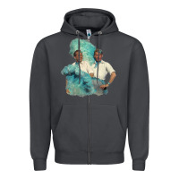 Smoke reprise (sisters)   white christmas Zipper Hoodie - linhVisuals