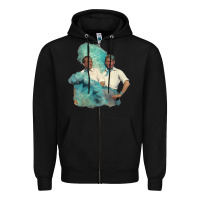 Black reprise (sisters)   white christmas Zipper Hoodie - linhVisuals