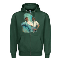 Sports Green reprise (sisters)   white christmas Zipper Hoodie - linhVisuals