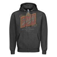 Charcoal Heather schlitz beer Zipper Hoodie - linhVisuals