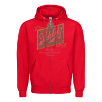Red schlitz beer Zipper Hoodie - linhVisuals