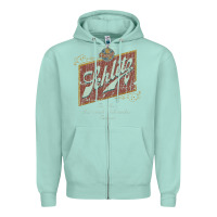 Seafoam schlitz beer Zipper Hoodie - linhVisuals