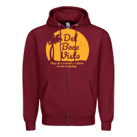 Burgundy seinfeld del boca retirement community Zipper Hoodie - linhVisuals