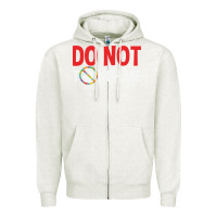Oatmeal Heather do not touch me autism kid Zipper Hoodie - linhVisuals