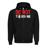 Black do not touch me autism kid Zipper Hoodie - linhVisuals