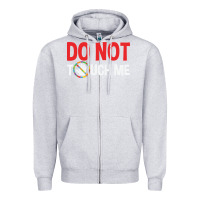 Heather Grey do not touch me autism kid Zipper Hoodie - linhVisuals